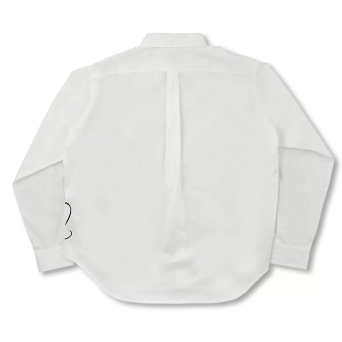 JDS - Magical Label x Mickey Mouse Long Sleeve Shirt for Adults, Monotone Embroidery, Standing Pose, White (Release Date: Oct 31, 2025)