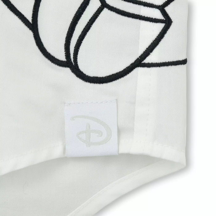 JDS - Magical Label x Mickey Mouse Long Sleeve Shirt for Adults, Monotone Embroidery, Standing Pose, White (Release Date: Oct 31, 2025)