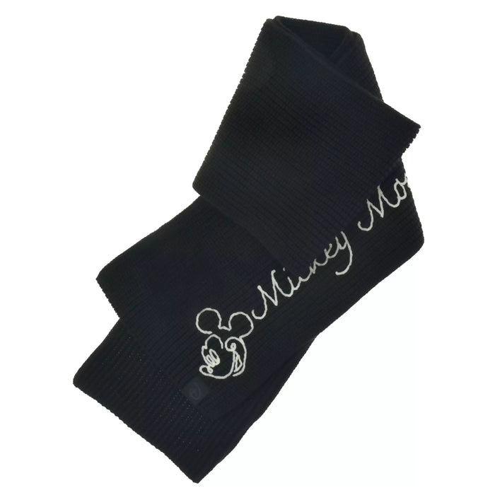 JDS - Magical Label x Mickey Mouse Knit Scarf, Line Art, Color: Black (Release Date: Oct 31, 2025)
