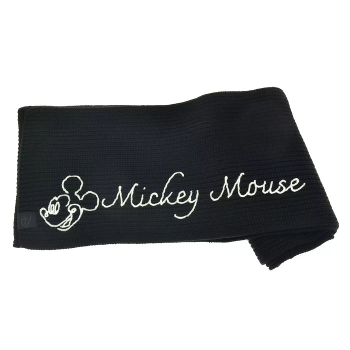 JDS - Magical Label x Mickey Mouse Knit Scarf, Line Art, Color: Black (Release Date: Oct 31, 2025)