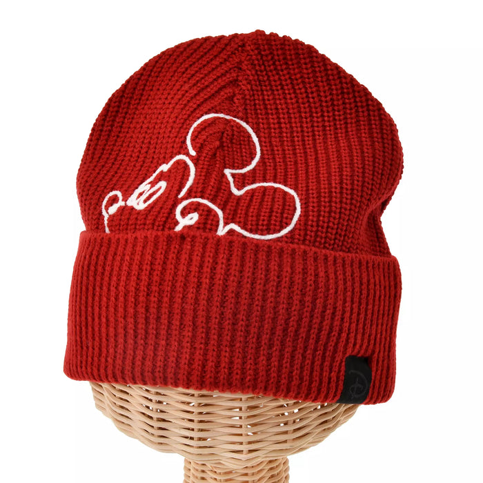 JDS - Magical Label x Mickey Mouse Knit Hat/Cap for Adults, Line Art, Red (Release Date: Oct 31, 2025)