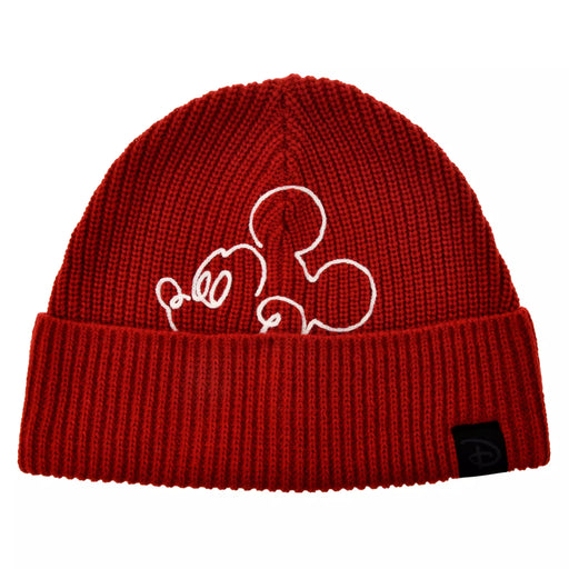 JDS - Magical Label x Mickey Mouse Knit Hat/Cap for Adults, Line Art, Red (Release Date: Oct 31, 2025)