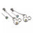 JDS - Mickey Swing Icon & Aurora Stone Earrings