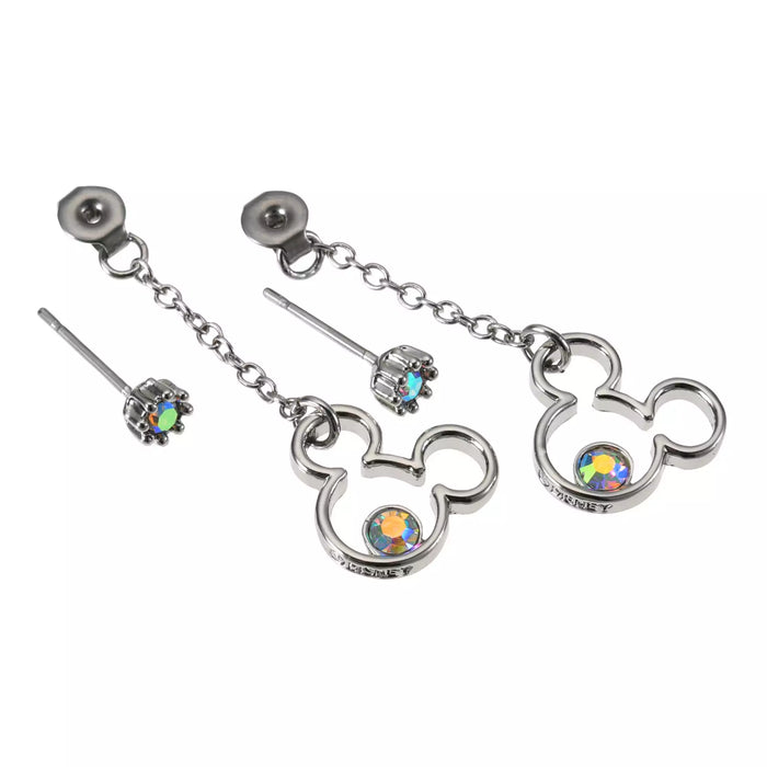 JDS - Mickey Swing Icon & Aurora Stone Earrings
