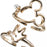 JDS - Mickey Mouse Ring Set Face Hand Line