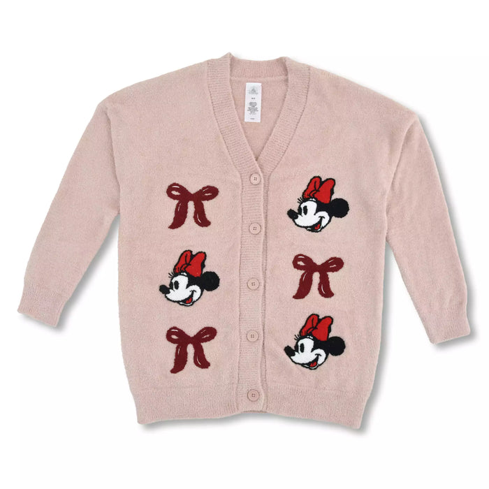 JDS - Room Wear 2025 x Minnie Mouse Long Sleeve Knit Cardigan with Ribbon for Adults (Release Date: Oct 21, 2025)