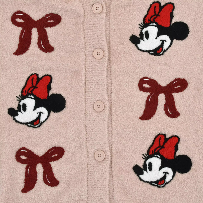 JDS - Room Wear 2025 x Minnie Mouse Long Sleeve Knit Cardigan with Ribbon for Adults (Release Date: Oct 21, 2025)