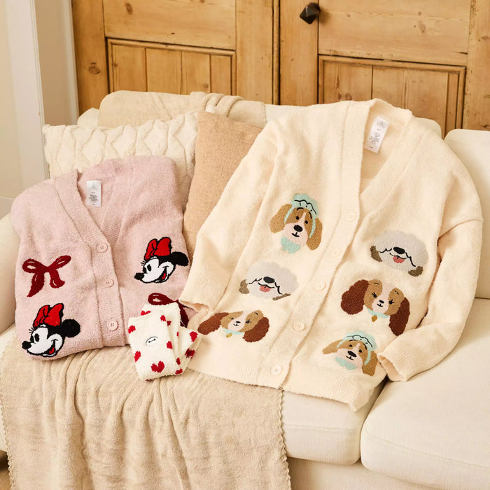 JDS - Room Wear 2025 x Minnie Mouse Long Sleeve Knit Cardigan with Ribbon for Adults (Release Date: Oct 21, 2025)