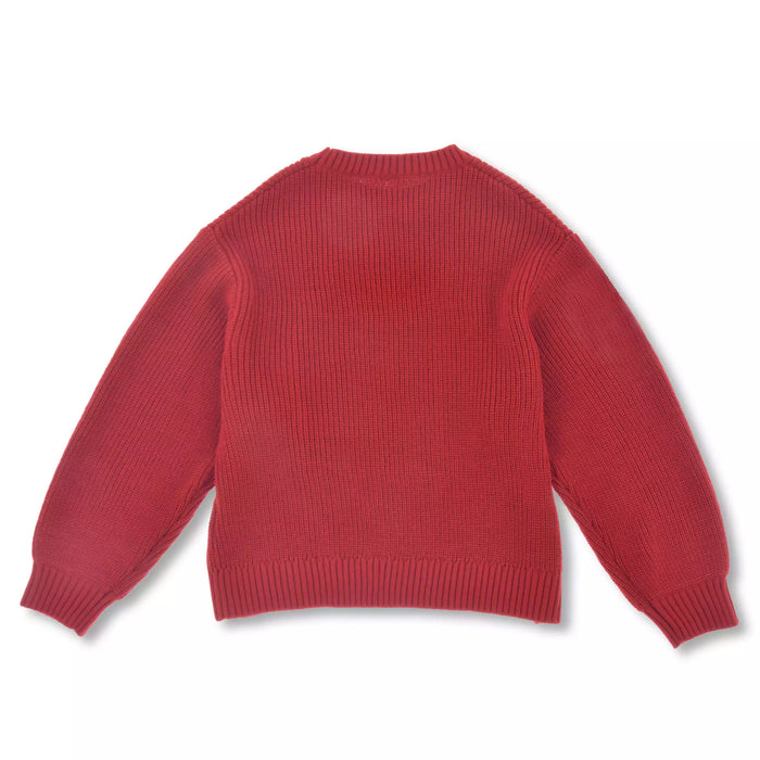 JDS - Magical Label x Mickey Mouse Long Sleeve Sweater in Red Faux Fur for Adults (Release Date: Oct 31, 2025)