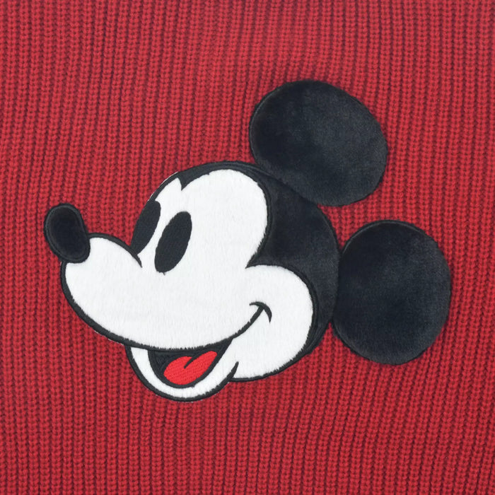 JDS - Magical Label x Mickey Mouse Long Sleeve Sweater in Red Faux Fur for Adults (Release Date: Oct 31, 2025)