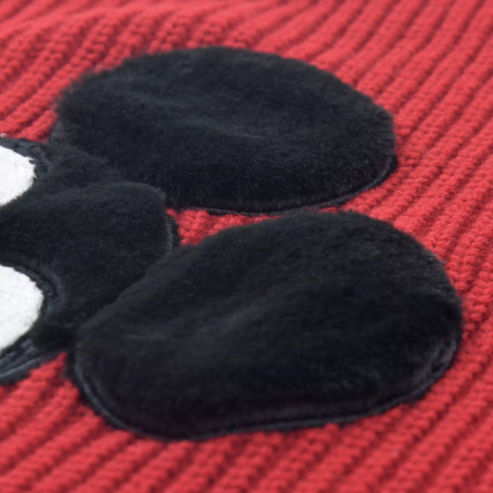 JDS - Magical Label x Mickey Mouse Long Sleeve Sweater in Red Faux Fur for Adults (Release Date: Oct 31, 2025)