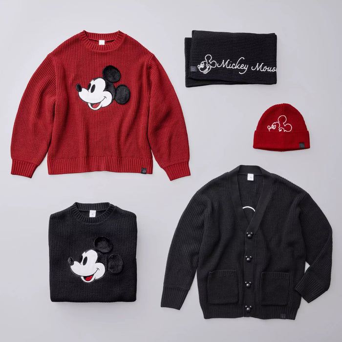 JDS - Magical Label x Mickey Mouse Long Sleeve Sweater in Red Faux Fur for Adults (Release Date: Oct 31, 2025)
