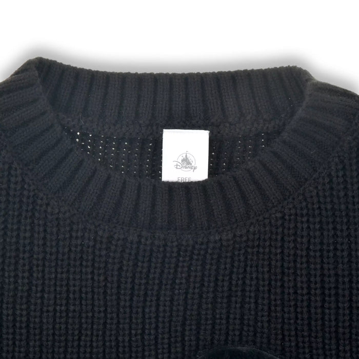 JDS - Magical Label x Mickey Mouse Long Sleeve Sweater in Black Faux Fur for Adults (Release Date: Oct 31, 2025)