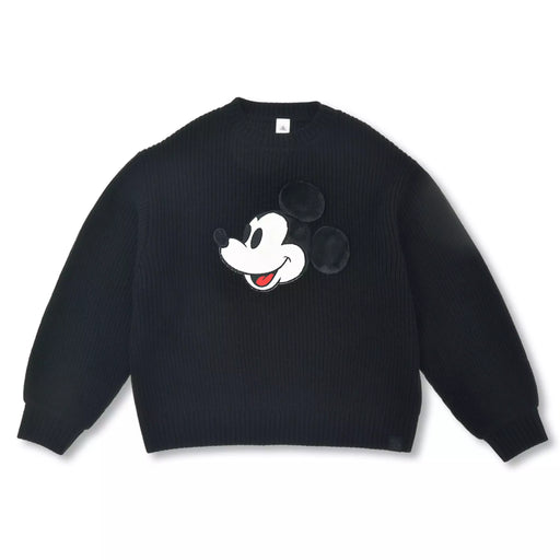 JDS - Magical Label x Mickey Mouse Long Sleeve Sweater in Black Faux Fur for Adults (Release Date: Oct 31, 2025)