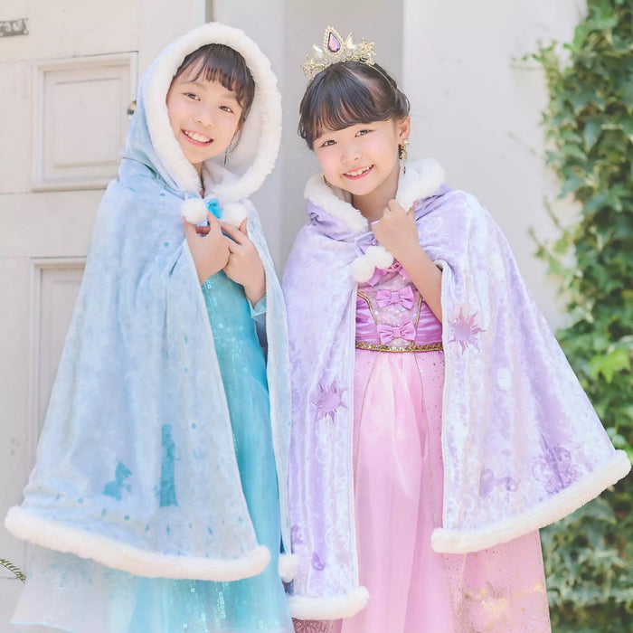 JDS - Elsa & Olaf Kids' Cape with Hood and Tiara, Embroidered, Blue (Release Date: Oct 21, 2025)