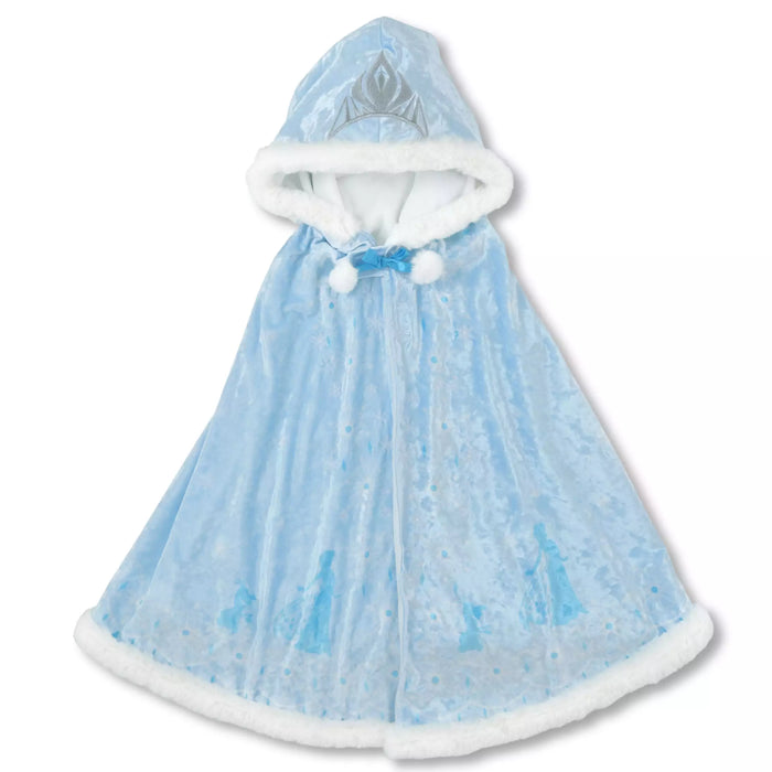 JDS - Elsa & Olaf Kids' Cape with Hood and Tiara, Embroidered, Blue (Release Date: Oct 21, 2025)