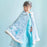 JDS - Elsa & Olaf Kids' Cape with Hood and Tiara, Embroidered, Blue (Release Date: Oct 21, 2025)