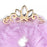 JDS - Rapunzel Scrunchie Faux Fur Tiara for Kids