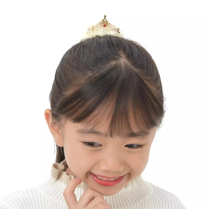 JDS - Belle Scrunchie Faux Fur Tiara for Kids