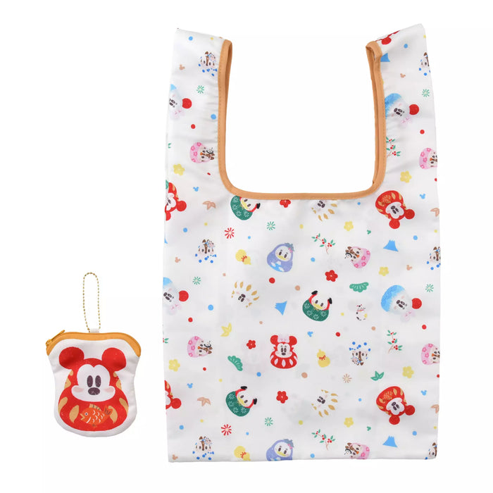 JDS - NEW YEAR Daruma 2026 Collection x Mickey & Friends Shopping Bag/Eco Bag with Pouch (Release Date: Dec 2, 2025)