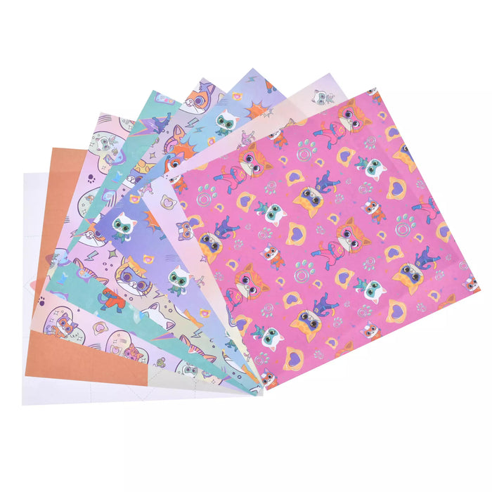 JDS - 2026 Super Kitties Collection x [For Kids] Super Kitty Origami Memo with Stickers (Release Date: Feb 2, 2026)