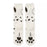 JDS - 101 Dalmatians Paw Face Fluffy Socks 23-25