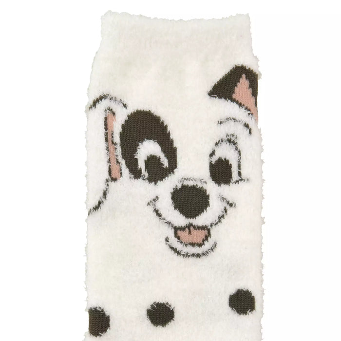JDS - 101 Dalmatians Paw Face Fluffy Socks 23-25