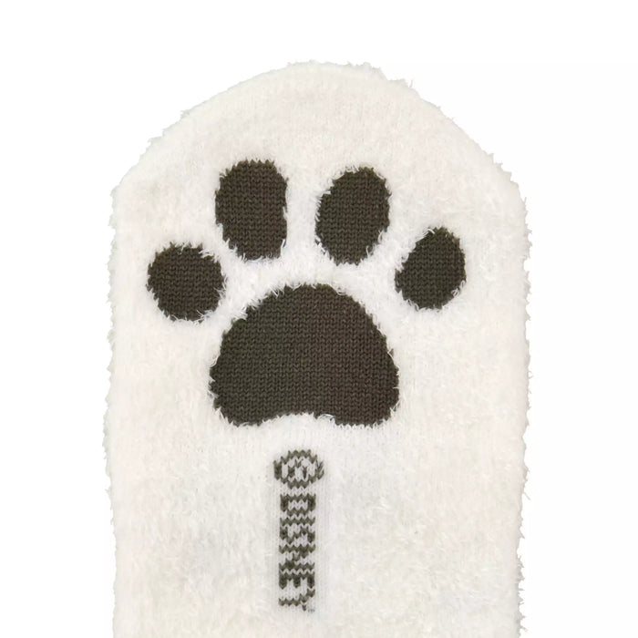 JDS - 101 Dalmatians Paw Face Fluffy Socks 23-25