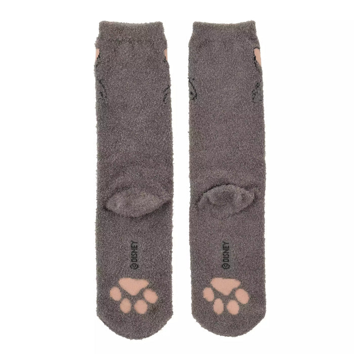 JDS - Aristocats Berlioz Paw Print Face Fluffy Socks 23-25