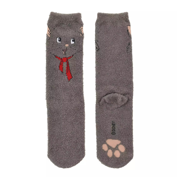 JDS - Aristocats Berlioz Paw Print Face Fluffy Socks 23-25