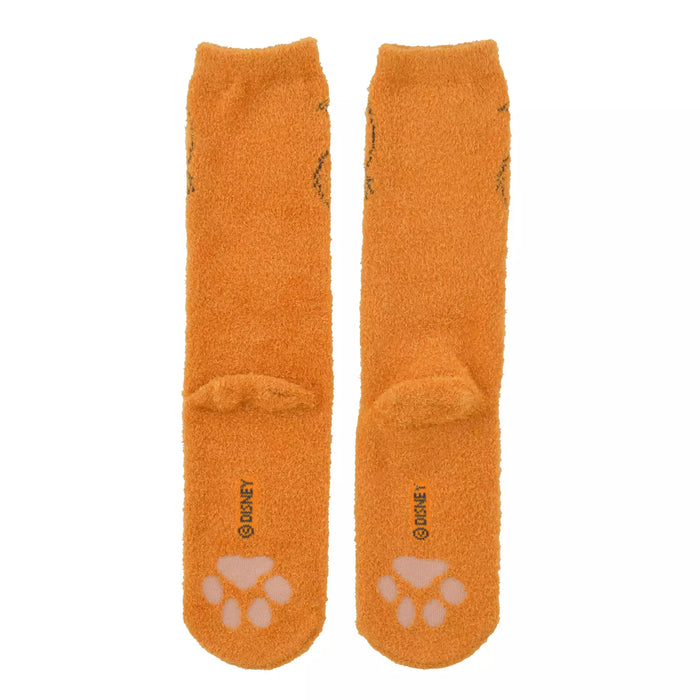 JDS - Aristocats Toulouse Paw Print Face Fluffy Socks 23-25