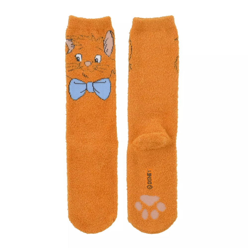 JDS - Aristocats Toulouse Paw Print Face Fluffy Socks 23-25