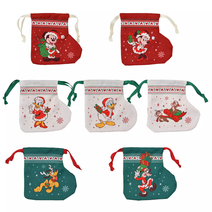 JDS -  2025 Disney Christmas Mickey & Friends x Mickey & Friends Secret Drawstring Bag Boot Shaped (Release Date: Nov 4, 2025)