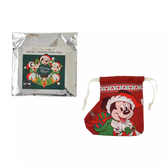 JDS -  2025 Disney Christmas Mickey & Friends x Mickey & Friends Secret Drawstring Bag Boot Shaped (Release Date: Nov 4, 2025)