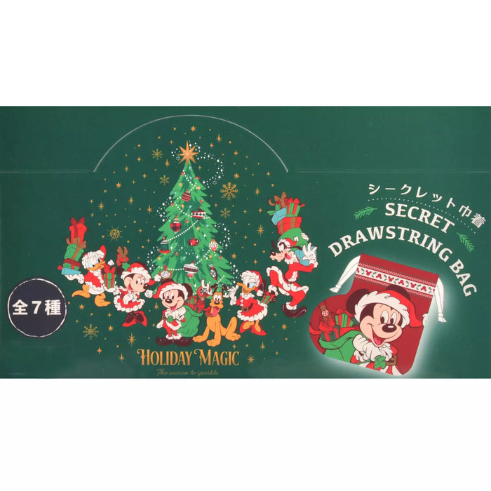 JDS -  2025 Disney Christmas Mickey & Friends x Mickey & Friends Secret Drawstring Bag Boot Shaped (Release Date: Nov 4, 2025)