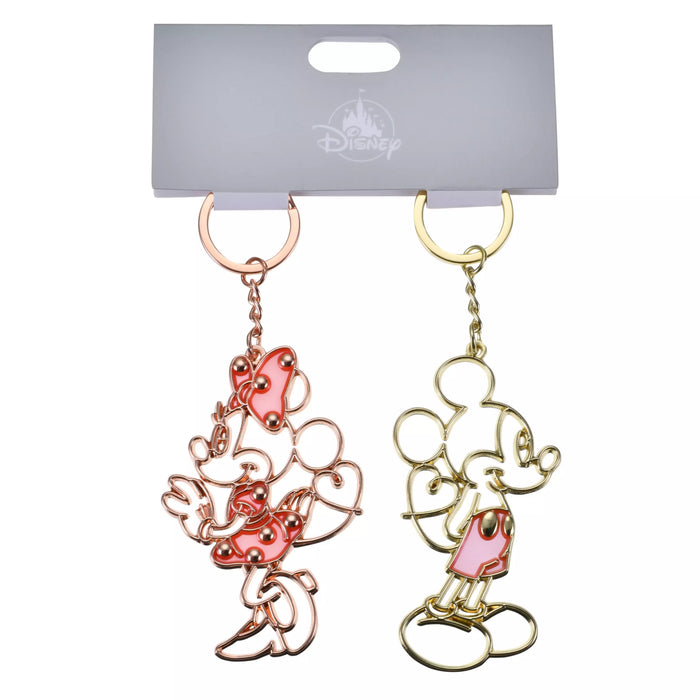 JDS - Key Chain Fes x Mickey & Minnie Mouse "Heart Line" Keychain Pair