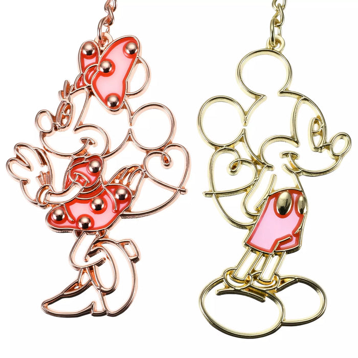 JDS - Key Chain Fes x Mickey & Minnie Mouse "Heart Line" Keychain Pair