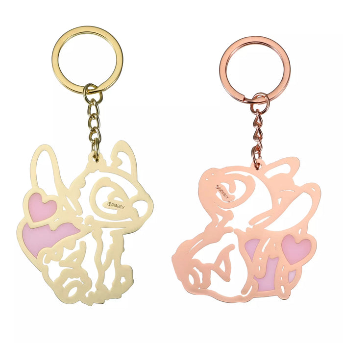 JDS - Key Chain Fes x Stitch & Angel "Heart Line" Keychain Pair