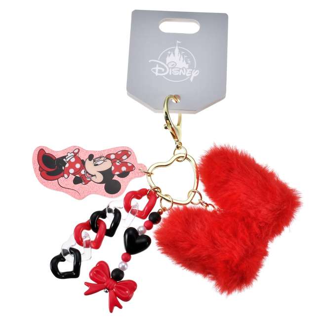 JDS - Key Chain Fes x Minnie Mouse Jingling Fluffy Big Keychain