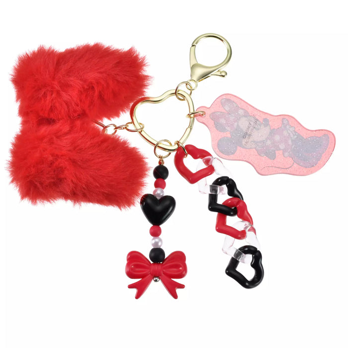 JDS - Key Chain Fes x Minnie Mouse Jingling Fluffy Big Keychain