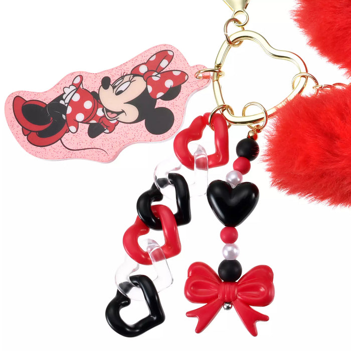 JDS - Key Chain Fes x Minnie Mouse Jingling Fluffy Big Keychain