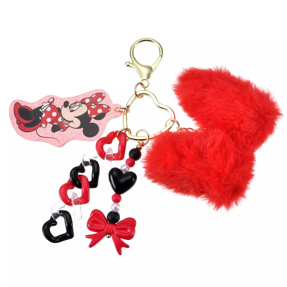 JDS - Key Chain Fes x Minnie Mouse Jingling Fluffy Big Keychain