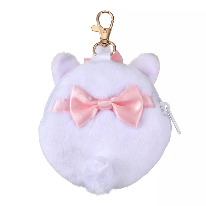 JDS - Marie The Aristocats Pouch Keychain with Button Badge, Clear Window, Fluffy and Heart-Pounding