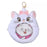 JDS - Marie The Aristocats Pouch Keychain with Button Badge, Clear Window, Fluffy and Heart-Pounding