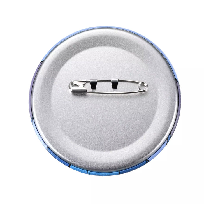 JDS - Stitch Pouch Keychain with Button Badge, Clear Window, Fluffy and Heart-Pounding