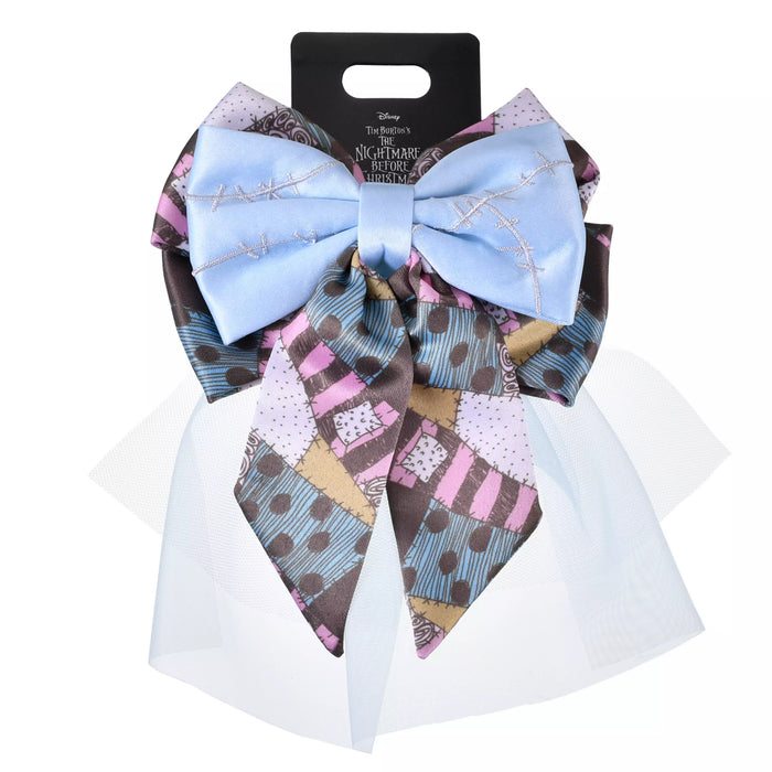 JDS -  2025 Tim Burton's The Nightmare Before Christmas x Sally Triple Ribbon Hair Clip Badge (Release Date: Sept 16, 2025)