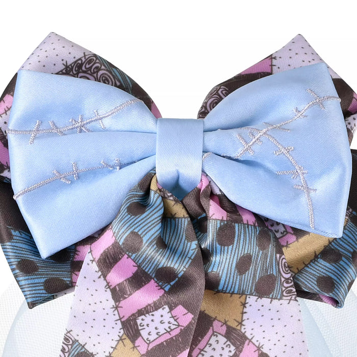 JDS -  2025 Tim Burton's The Nightmare Before Christmas x Sally Triple Ribbon Hair Clip Badge (Release Date: Sept 16, 2025)