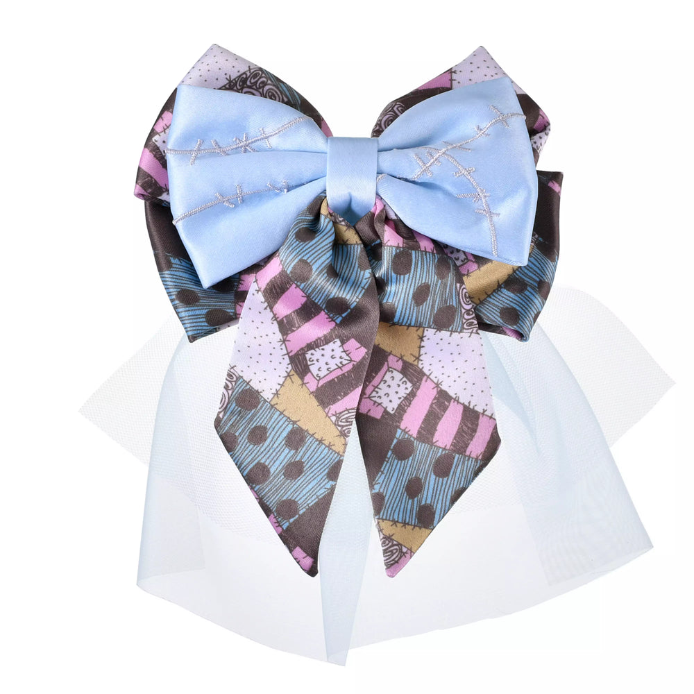 JDS -  2025 Tim Burton's The Nightmare Before Christmas x Sally Triple Ribbon Hair Clip Badge (Release Date: Sept 16, 2025)