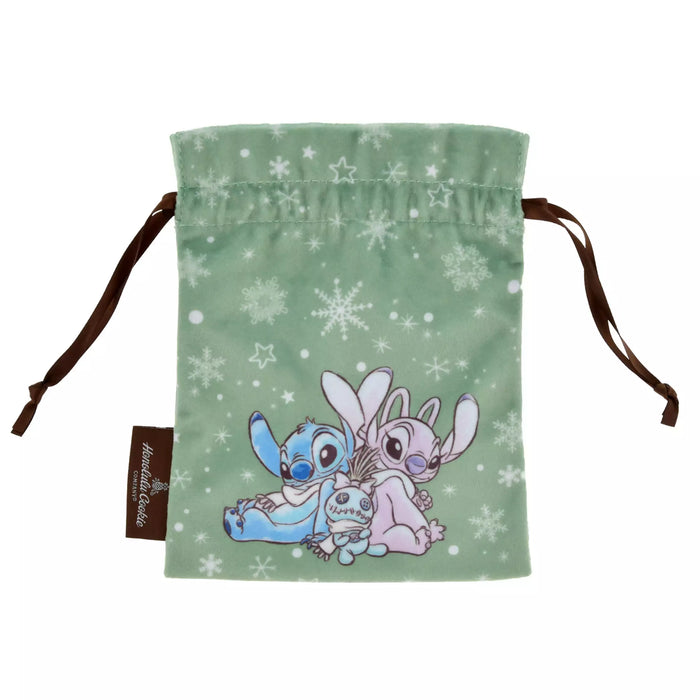 JDS - Honolulu Cookie Company - Stitch, Angel, and Scrump Cookies in a Drawstring Bag (Snowflake) (Release Date: Dec 2, 2025