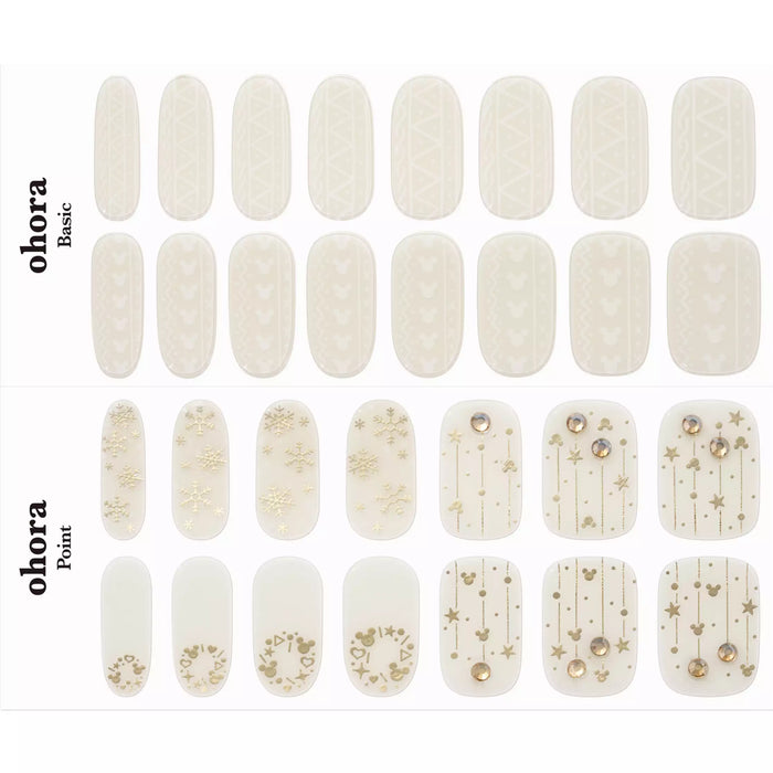JDS -[ohora] Mickey Nail Stickers, Semi-Cured Gel Nails, NP-048-JC (Release Date: Nov 4, 2025)